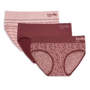 ✌🏼3/$30✌🏼Kindly Yours Sustainable Seamless Hipster 3pk - Mauve/ Blush Leopard